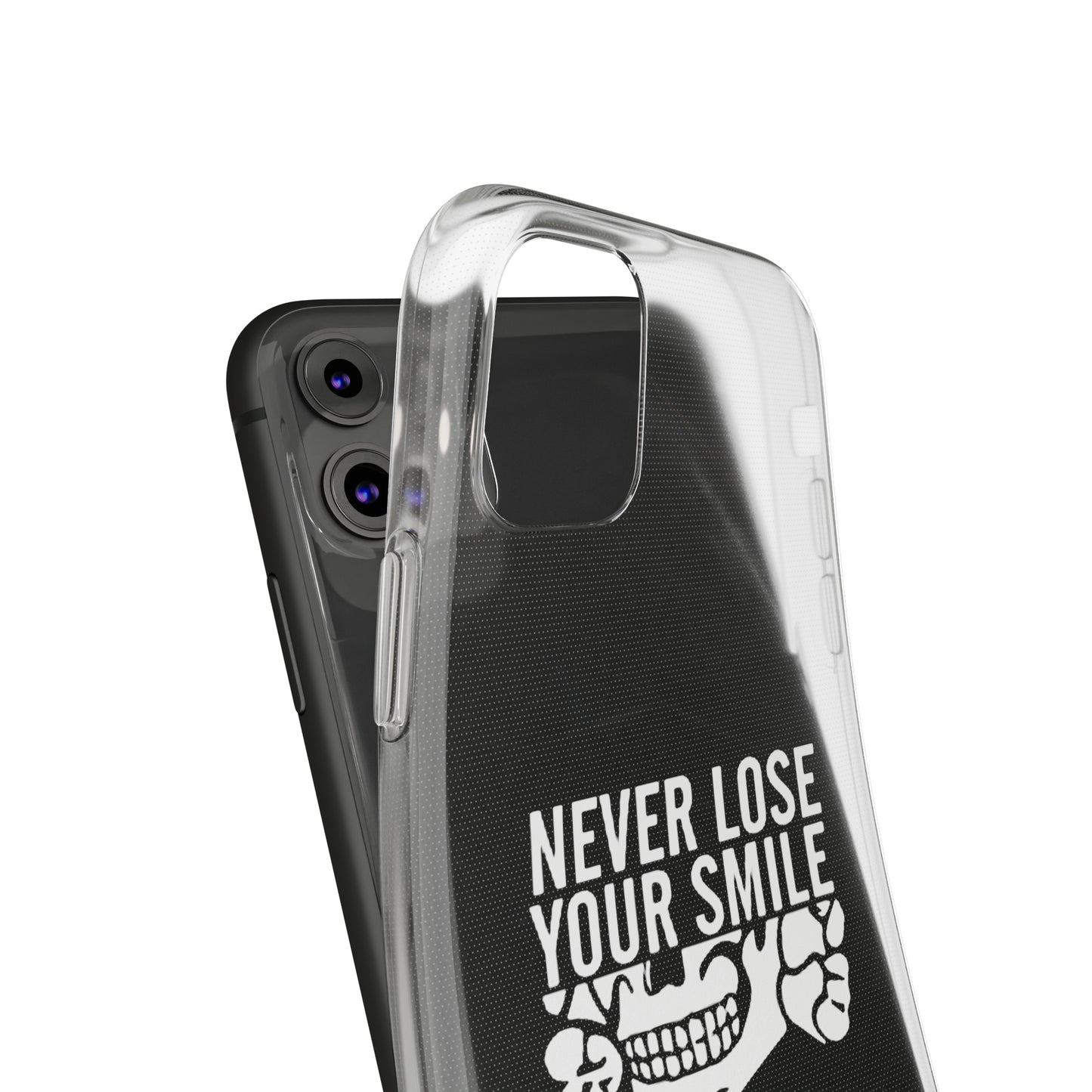 Never Lose Your Smile Phone Case (White)