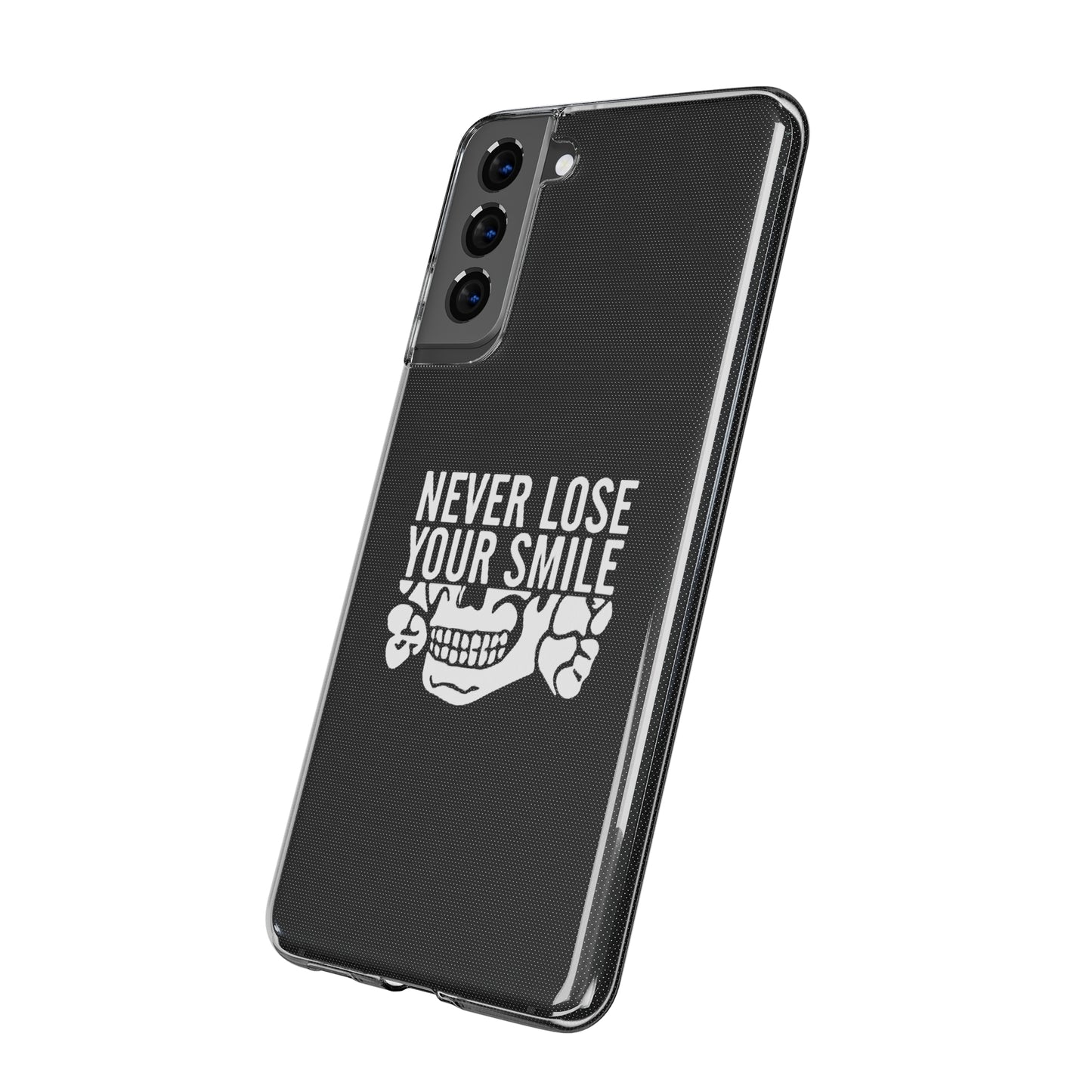 Never Lose Your Smile Phone Case (White)