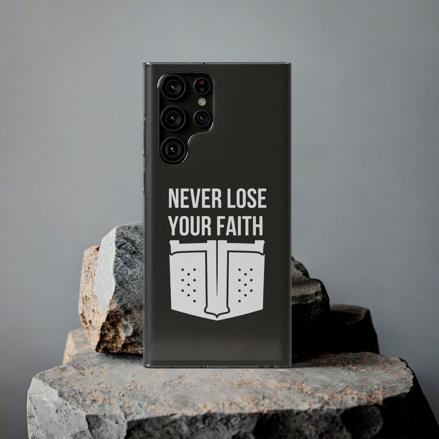 Never Lose Your Faith Phone Case (White)