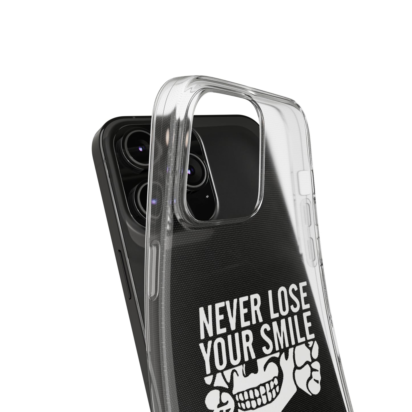 Never Lose Your Smile Phone Case (White)