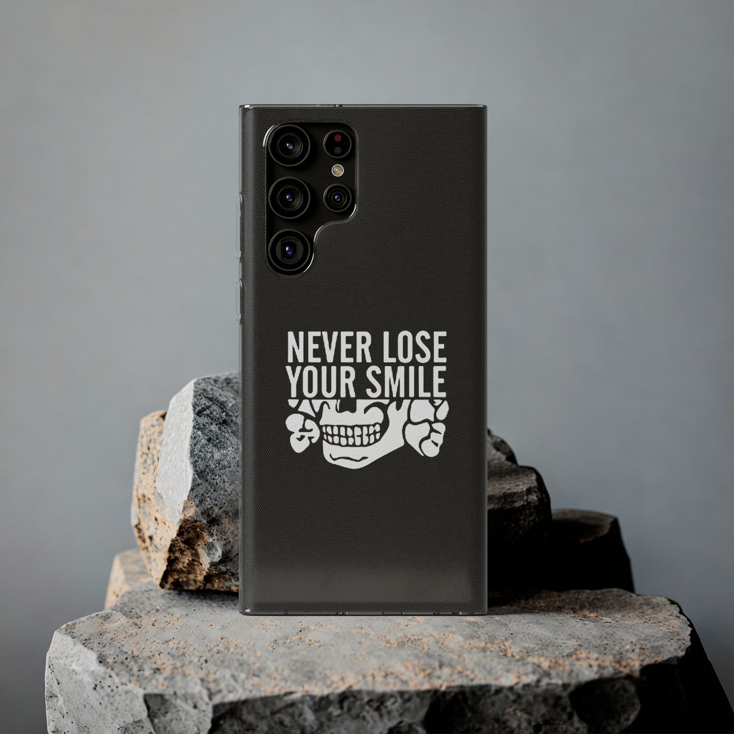 Never Lose Your Smile Phone Case (White)