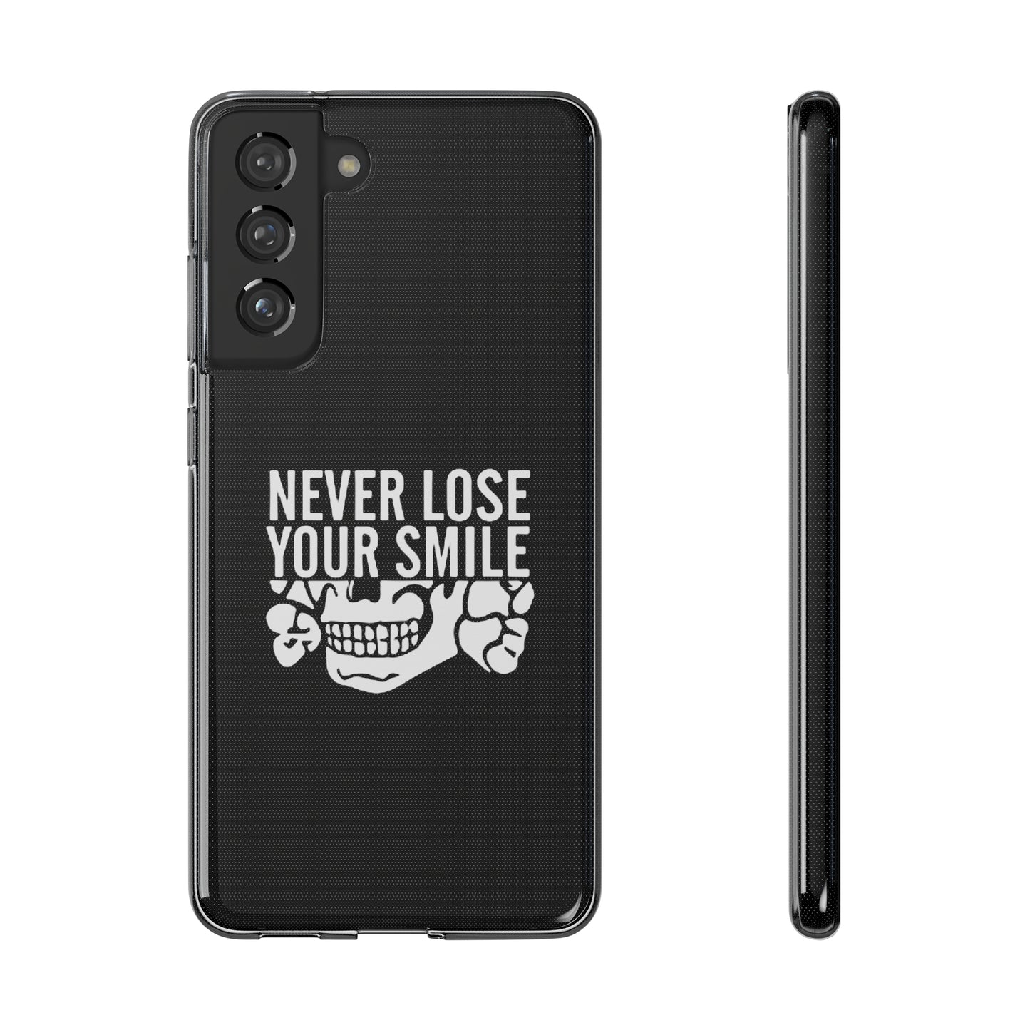 Never Lose Your Smile Phone Case (White)