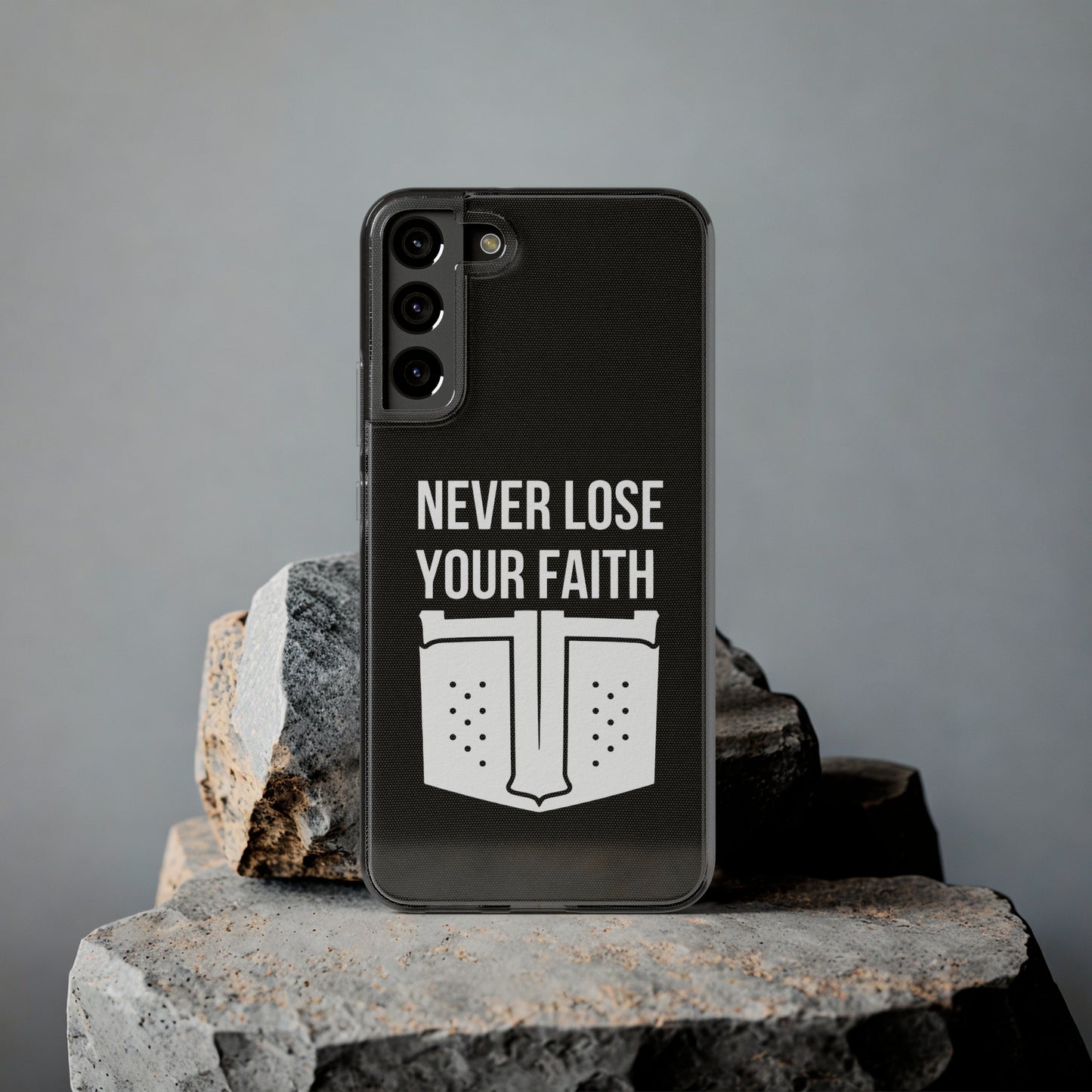 Never Lose Your Faith Phone Case (White)