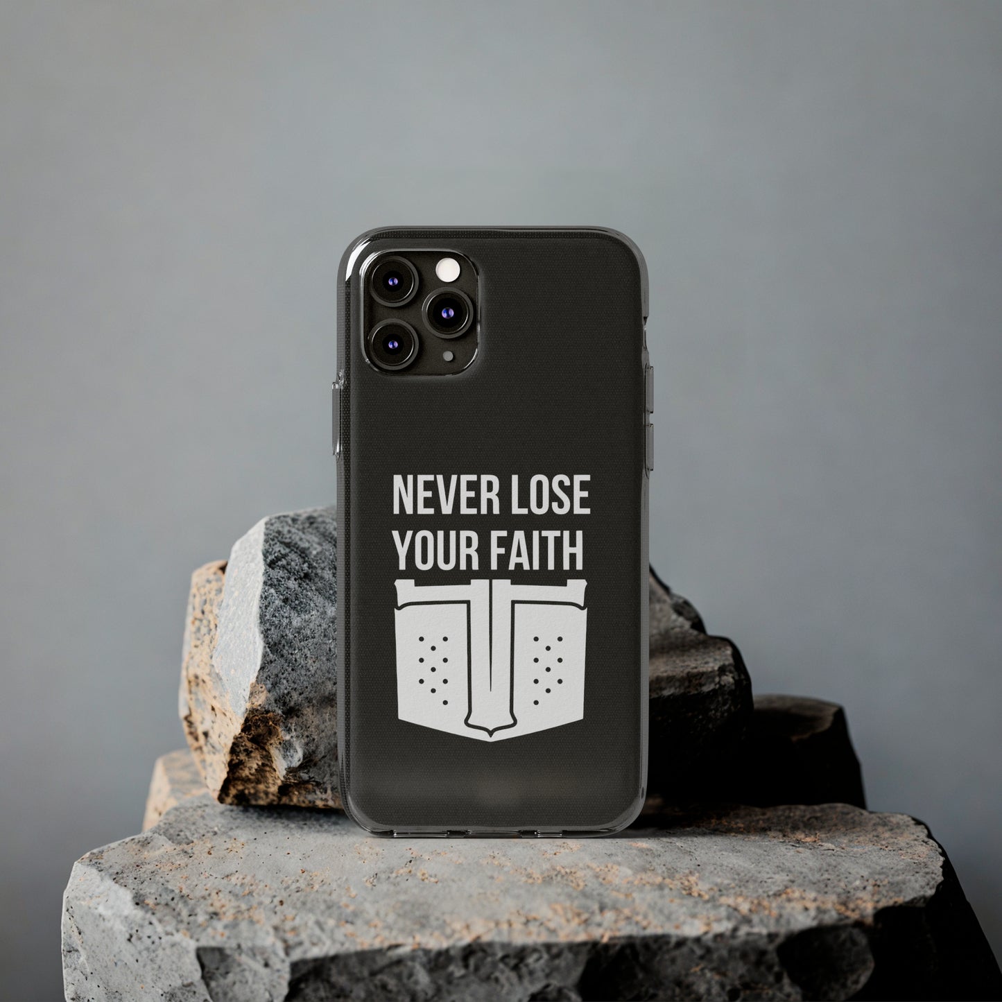 Never Lose Your Faith Phone Case (White)