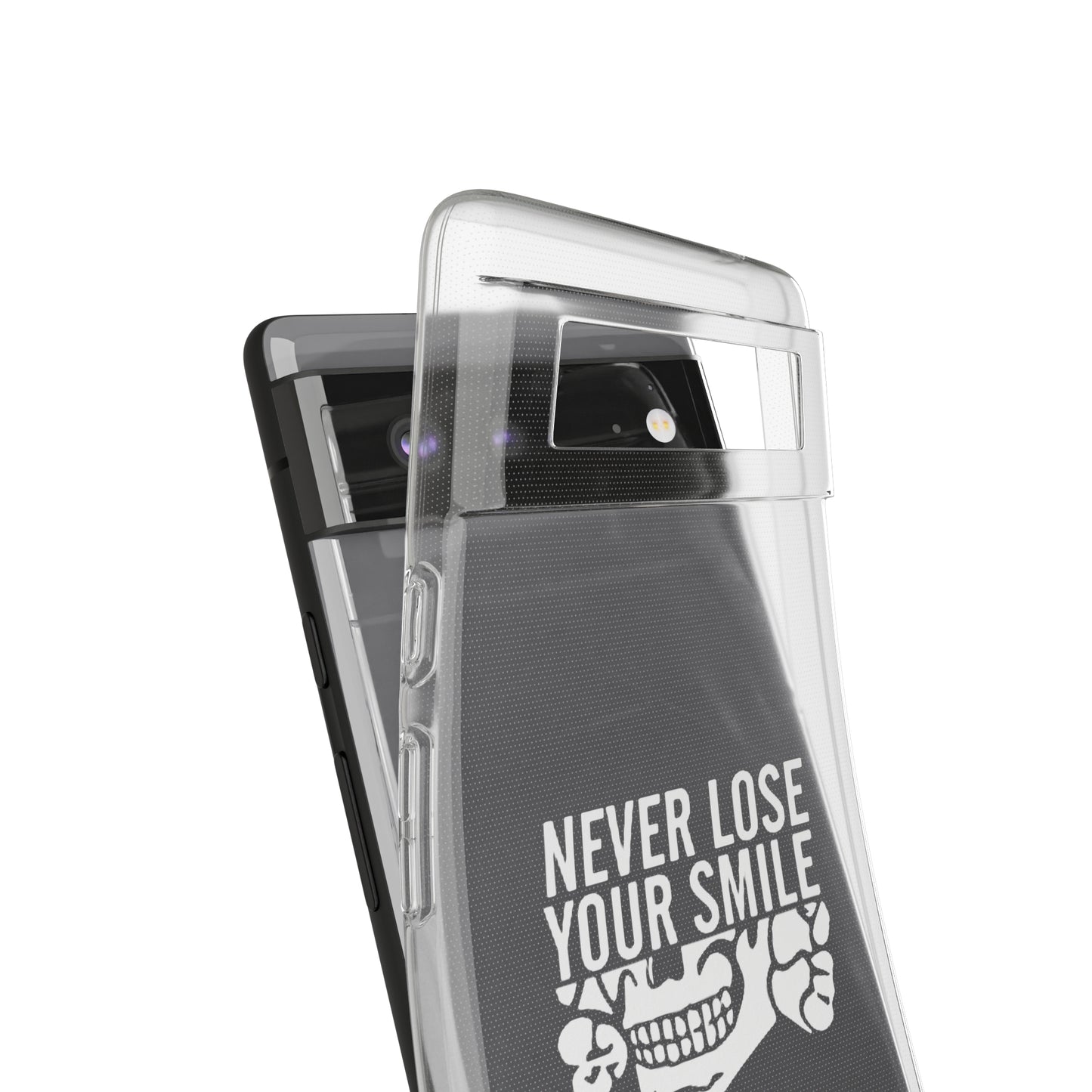 Never Lose Your Smile Phone Case (White)