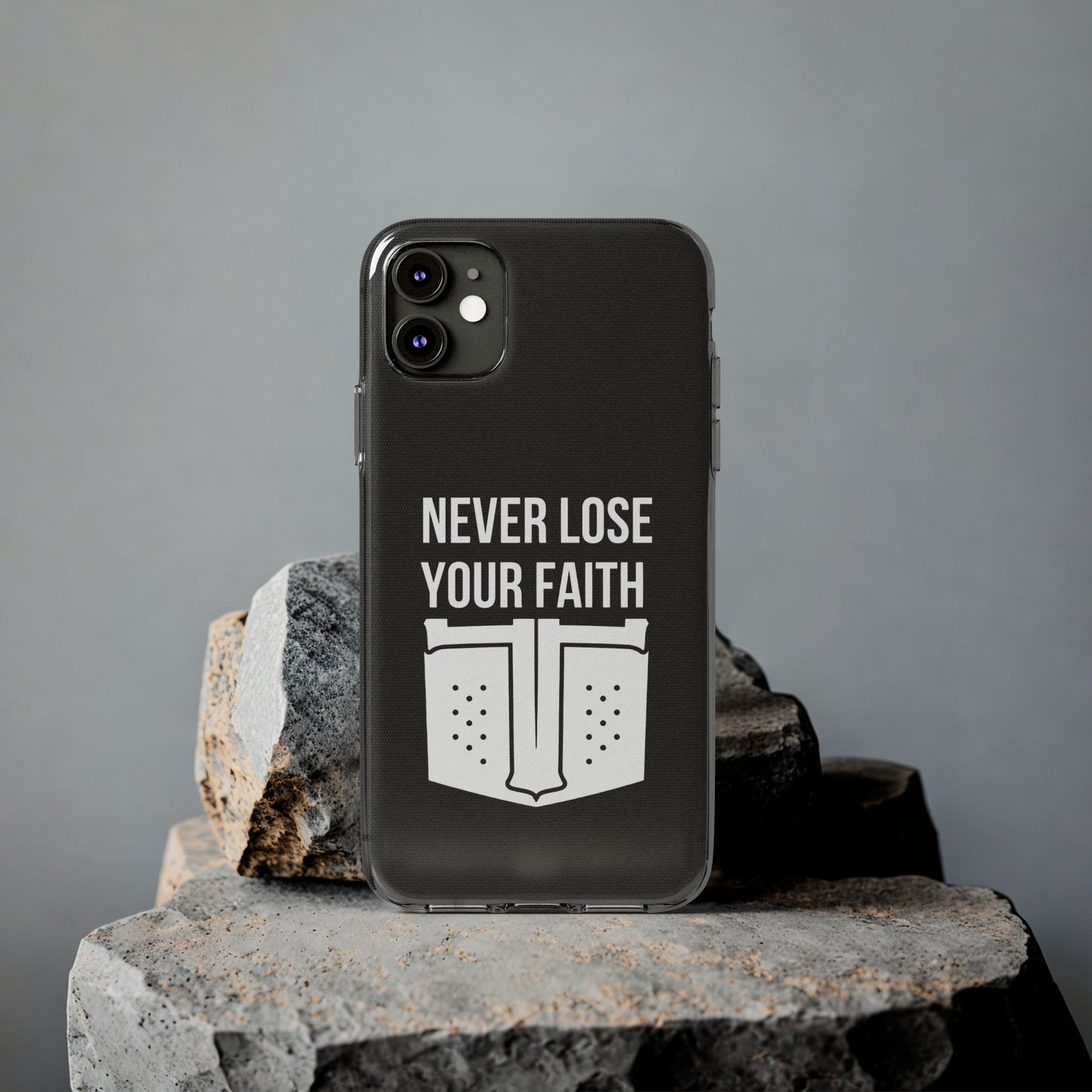 Never Lose Your Faith Phone Case (White)