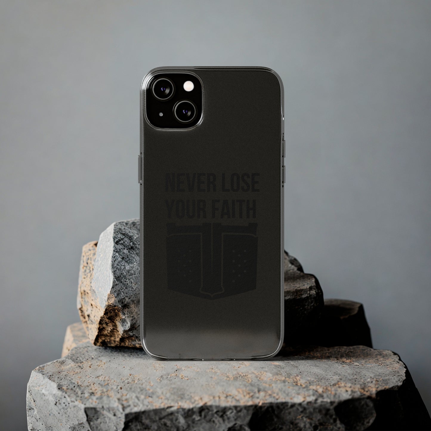 Never Lose Your Faith Phone Case (Black)