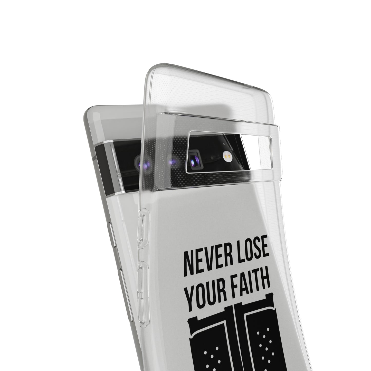 Never Lose Your Faith Phone Case (Black)