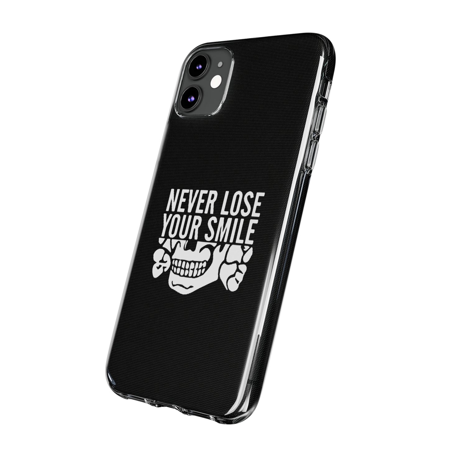 Never Lose Your Smile Phone Case (White)