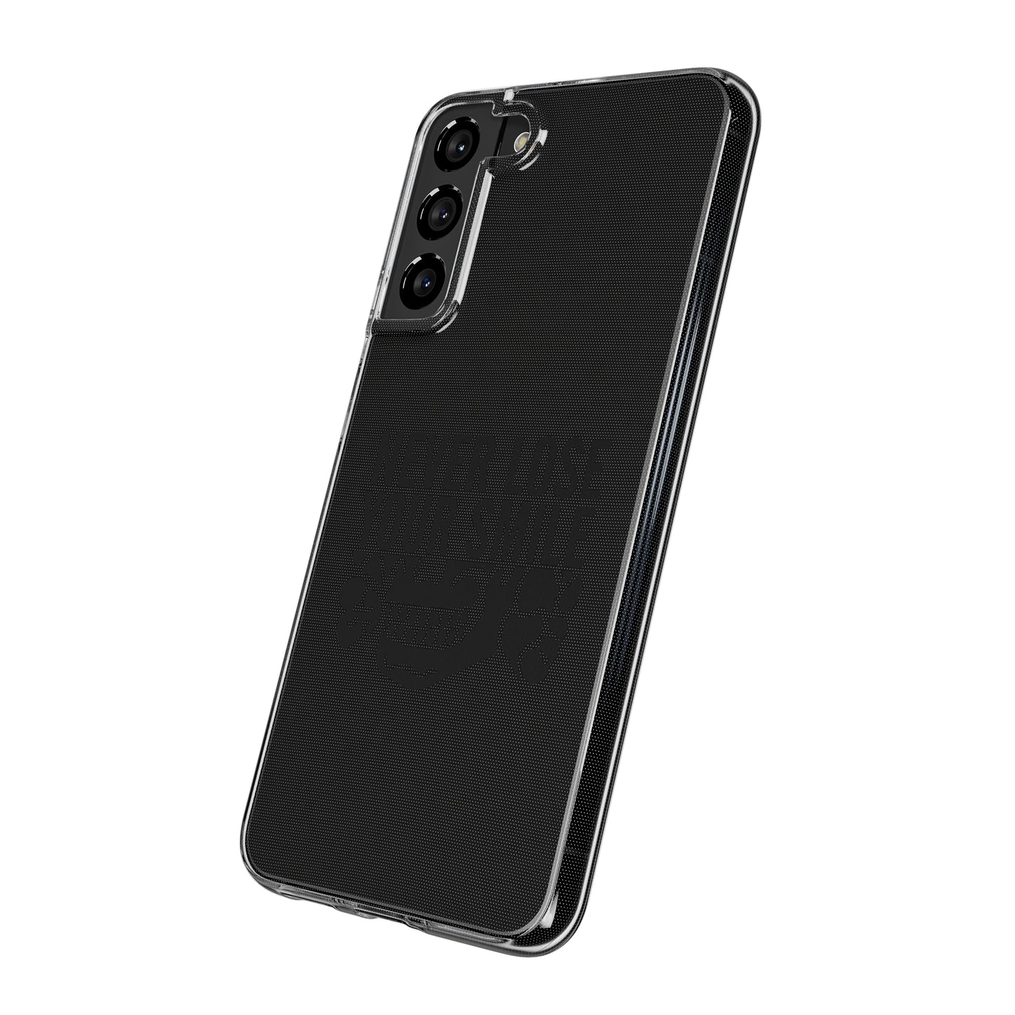 Never Lose Your Smile Phone Case (Black)