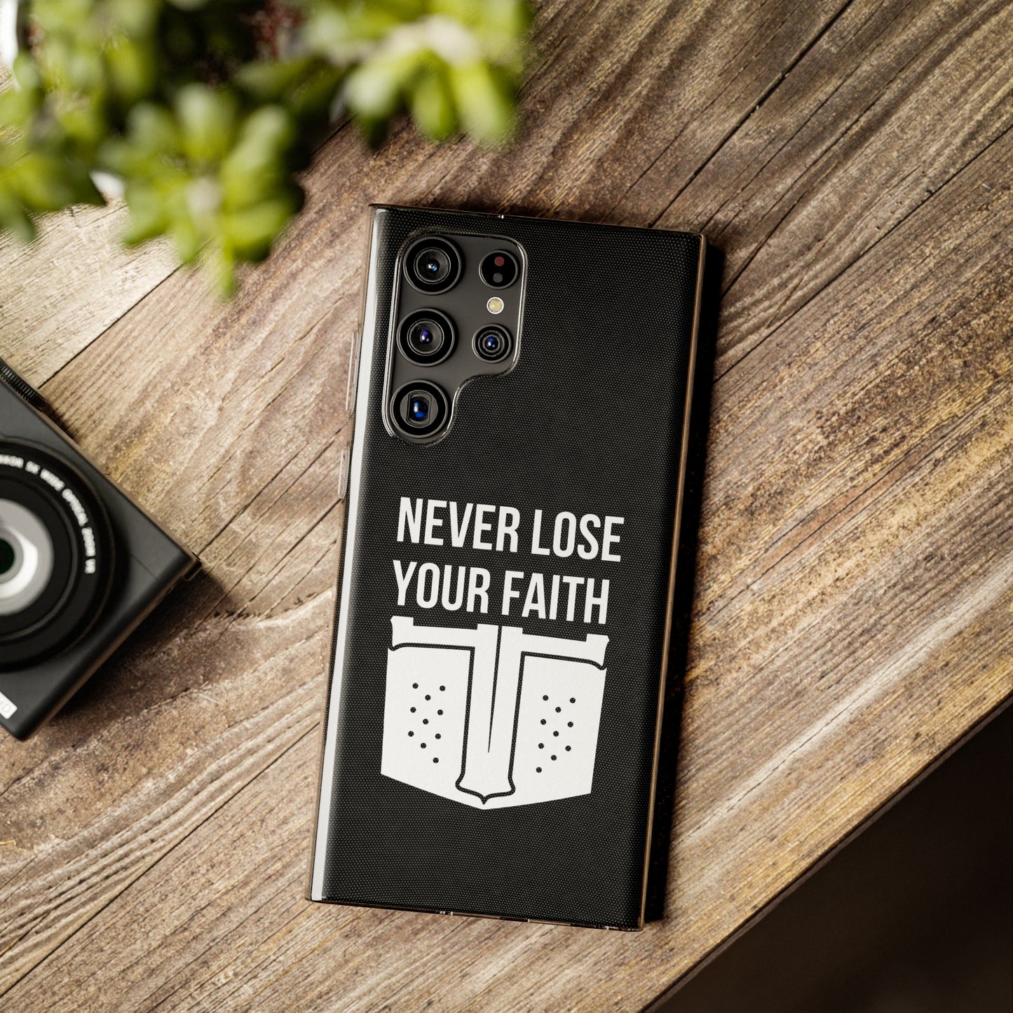 Never Lose Your Faith Phone Case (White)