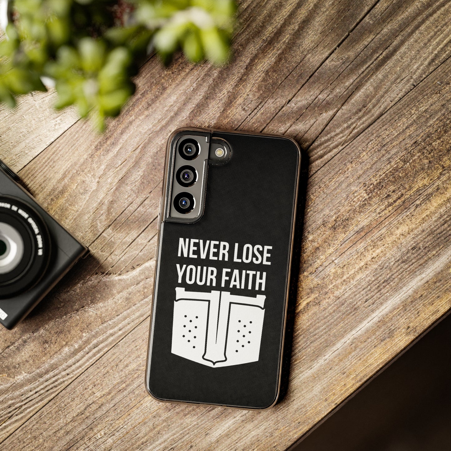 Never Lose Your Faith Phone Case (White)