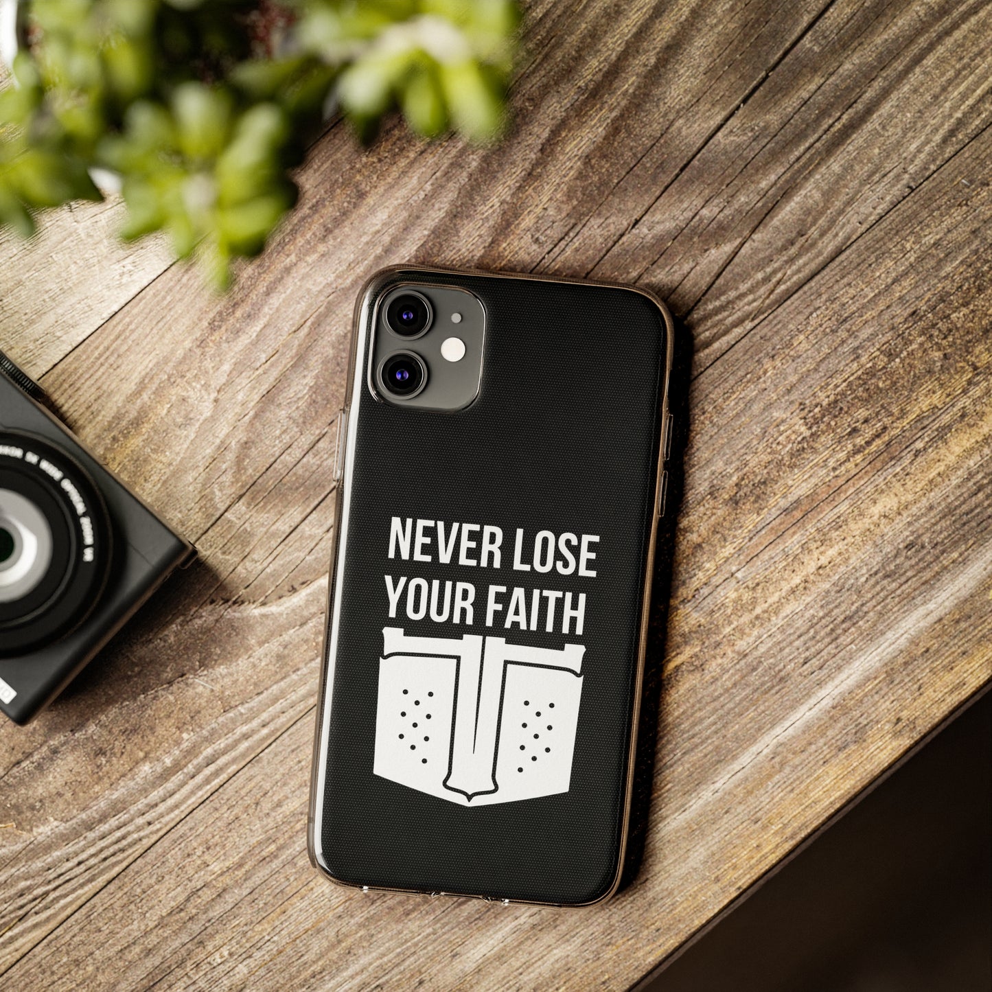 Never Lose Your Faith Phone Case (White)