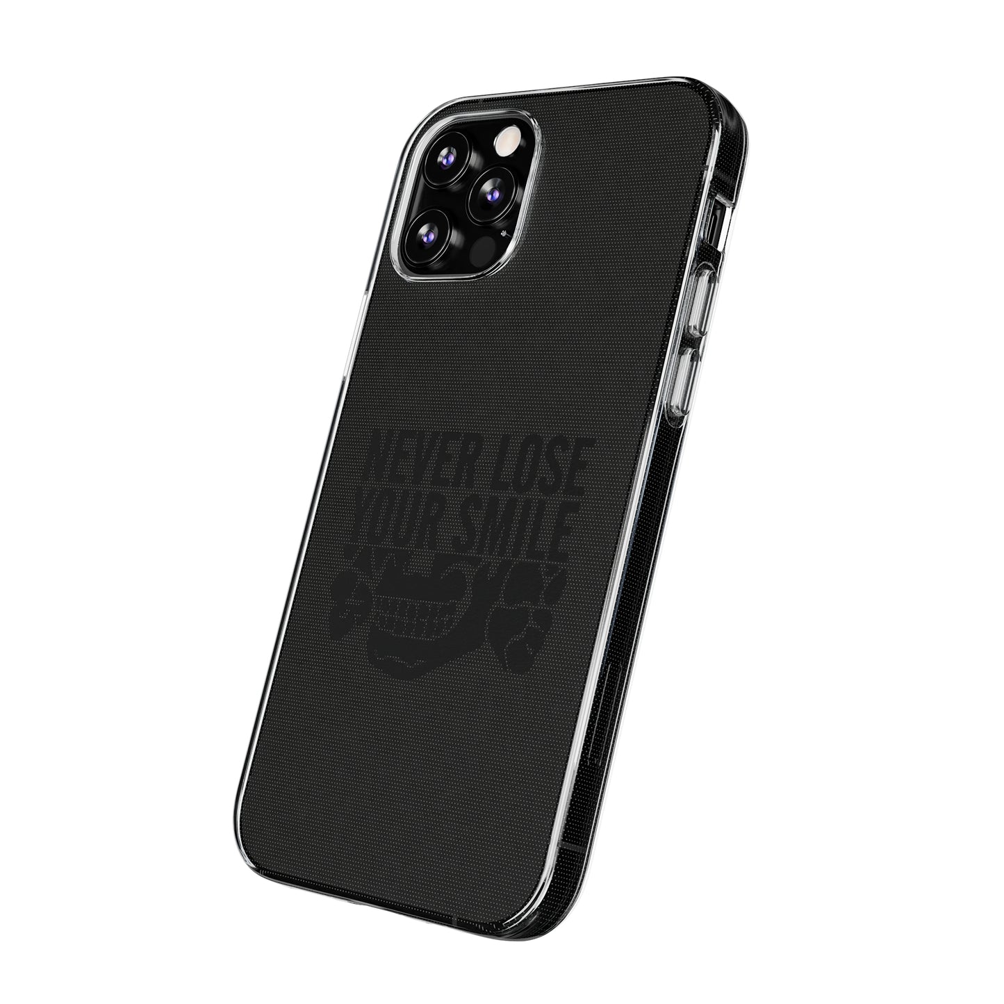 Never Lose Your Smile Phone Case (Black)