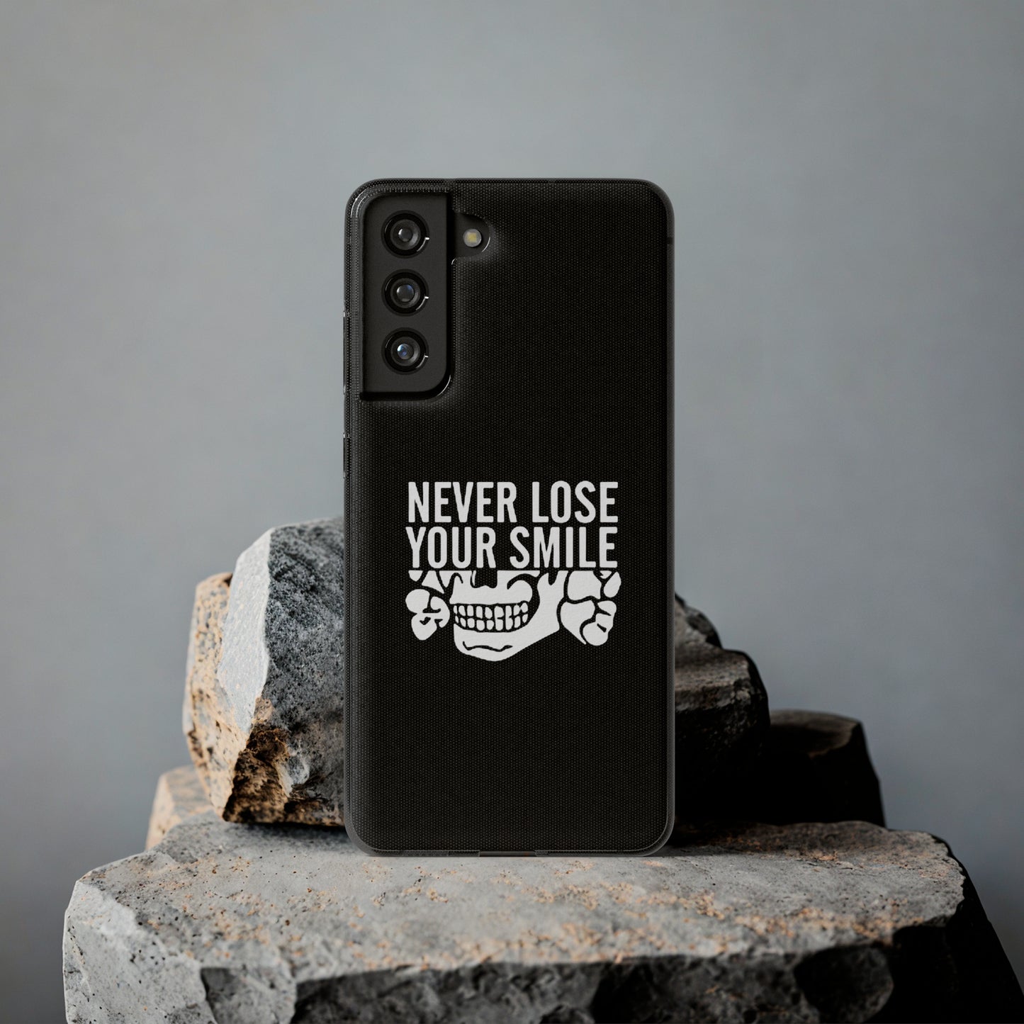 Never Lose Your Smile Phone Case (White)