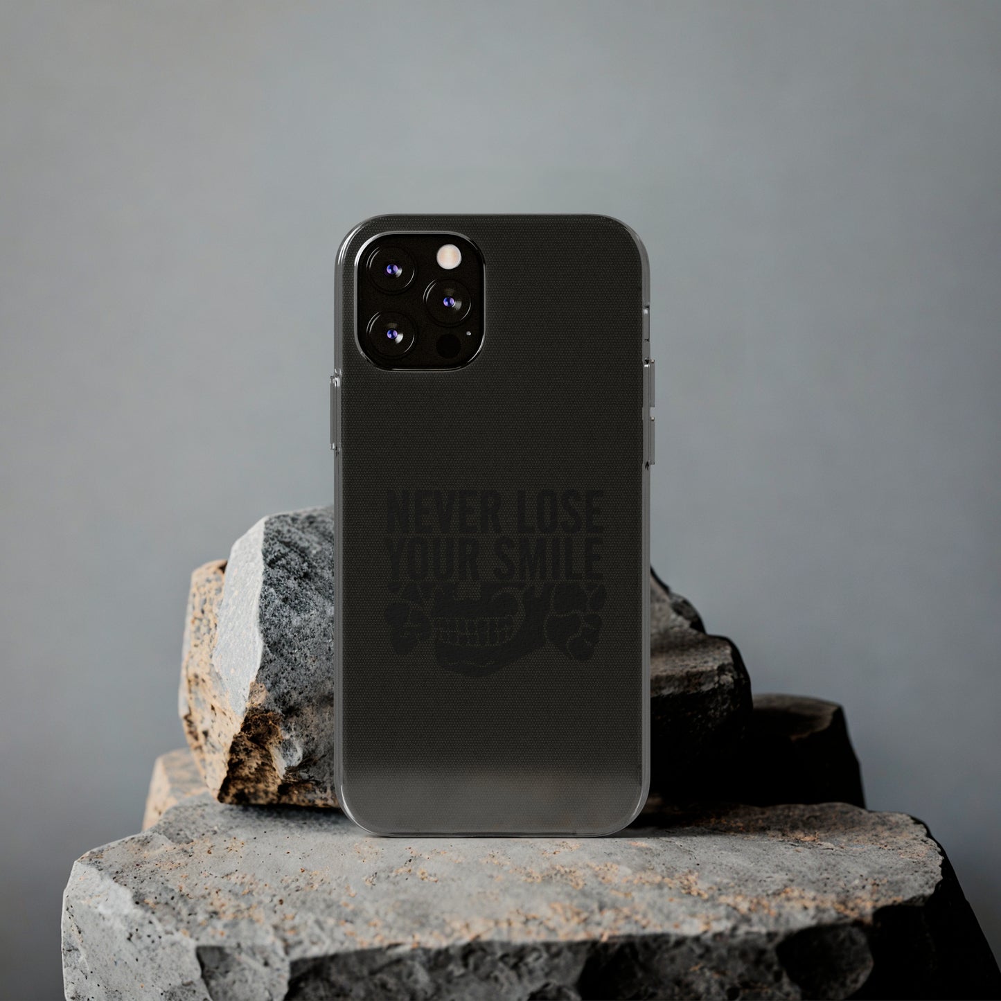 Never Lose Your Smile Phone Case (Black)