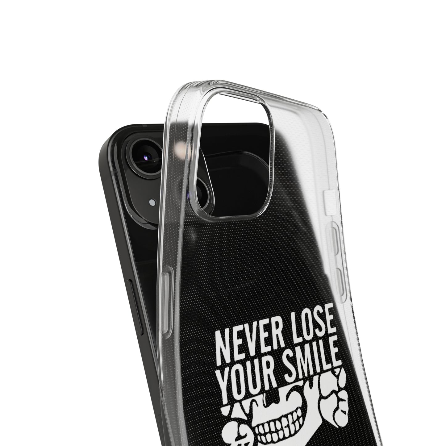 Never Lose Your Smile Phone Case (White)