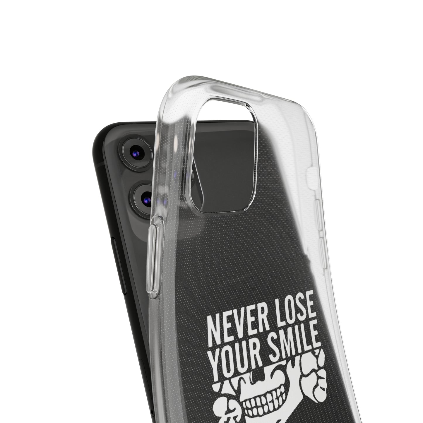 Never Lose Your Smile Phone Case (White)