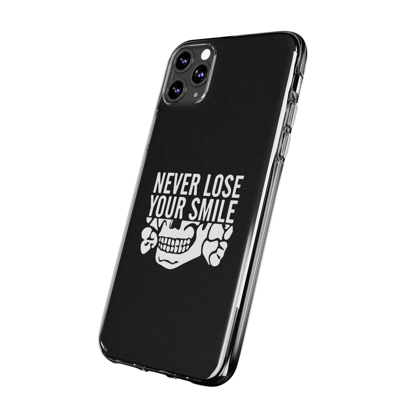 Never Lose Your Smile Phone Case (White)