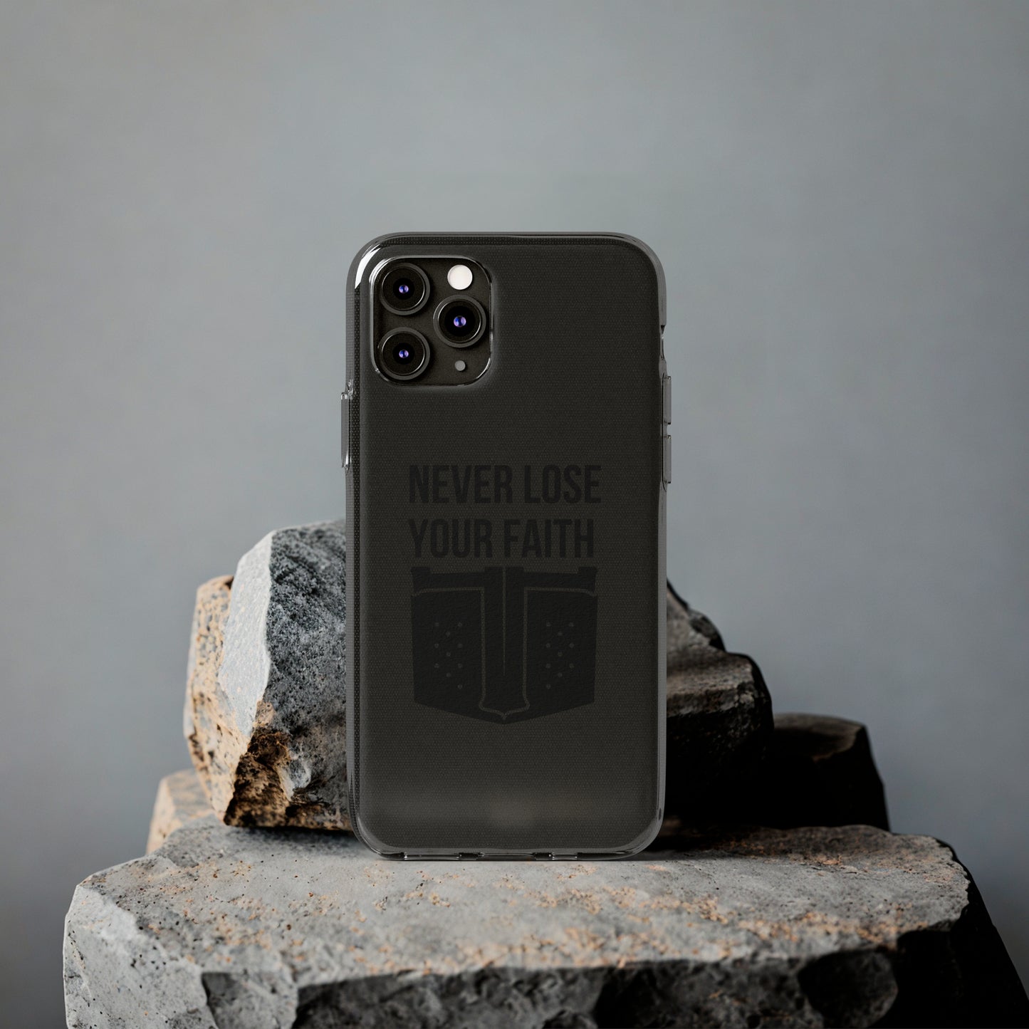 Never Lose Your Faith Phone Case (Black)