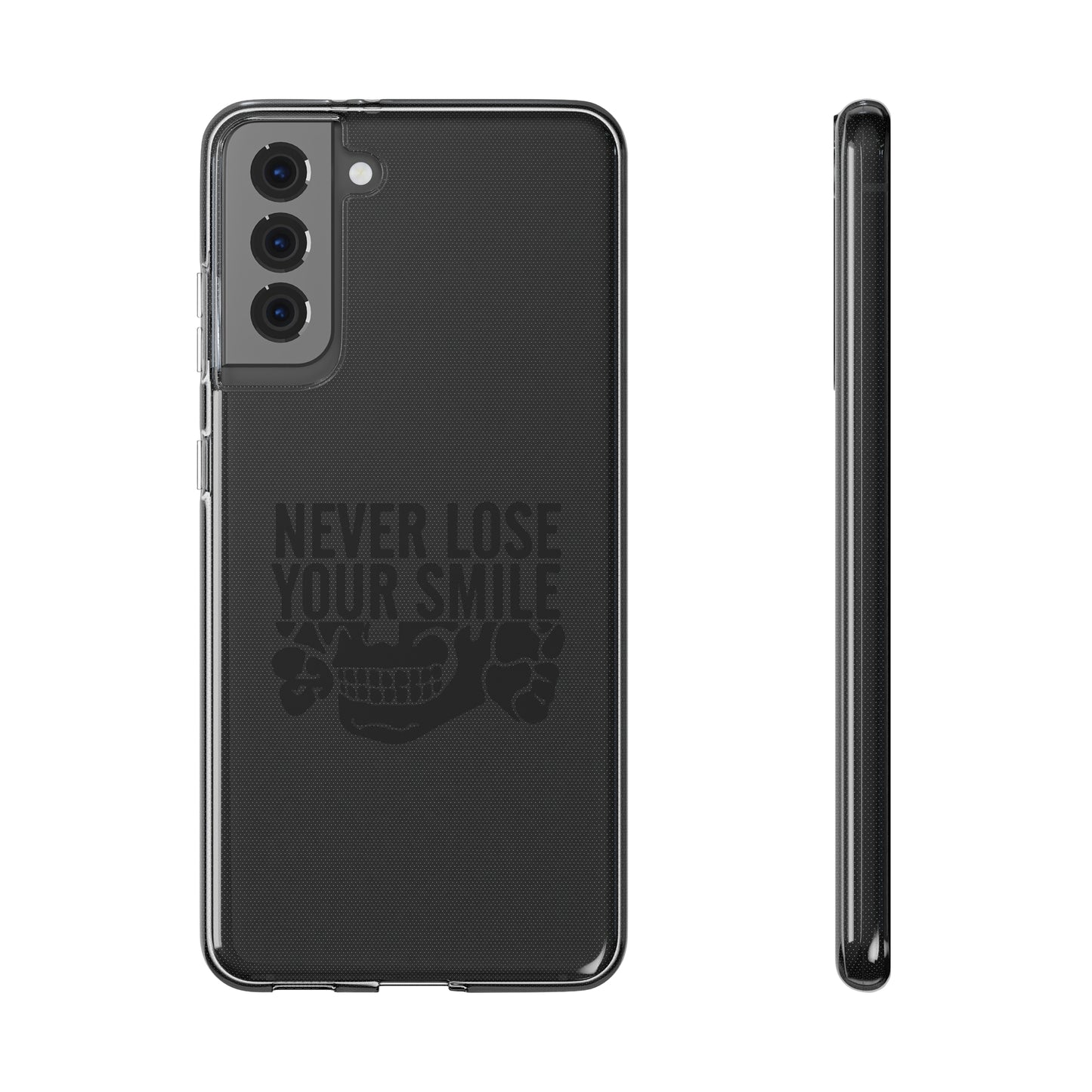 Never Lose Your Smile Phone Case (Black)