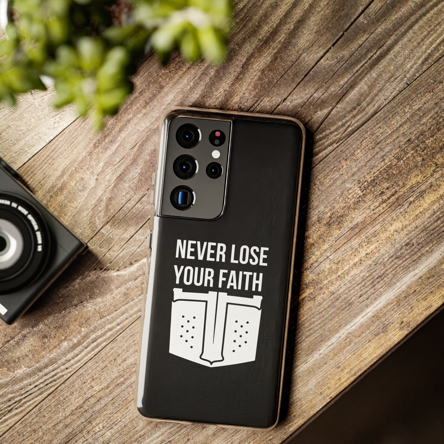 Never Lose Your Faith Phone Case (White)