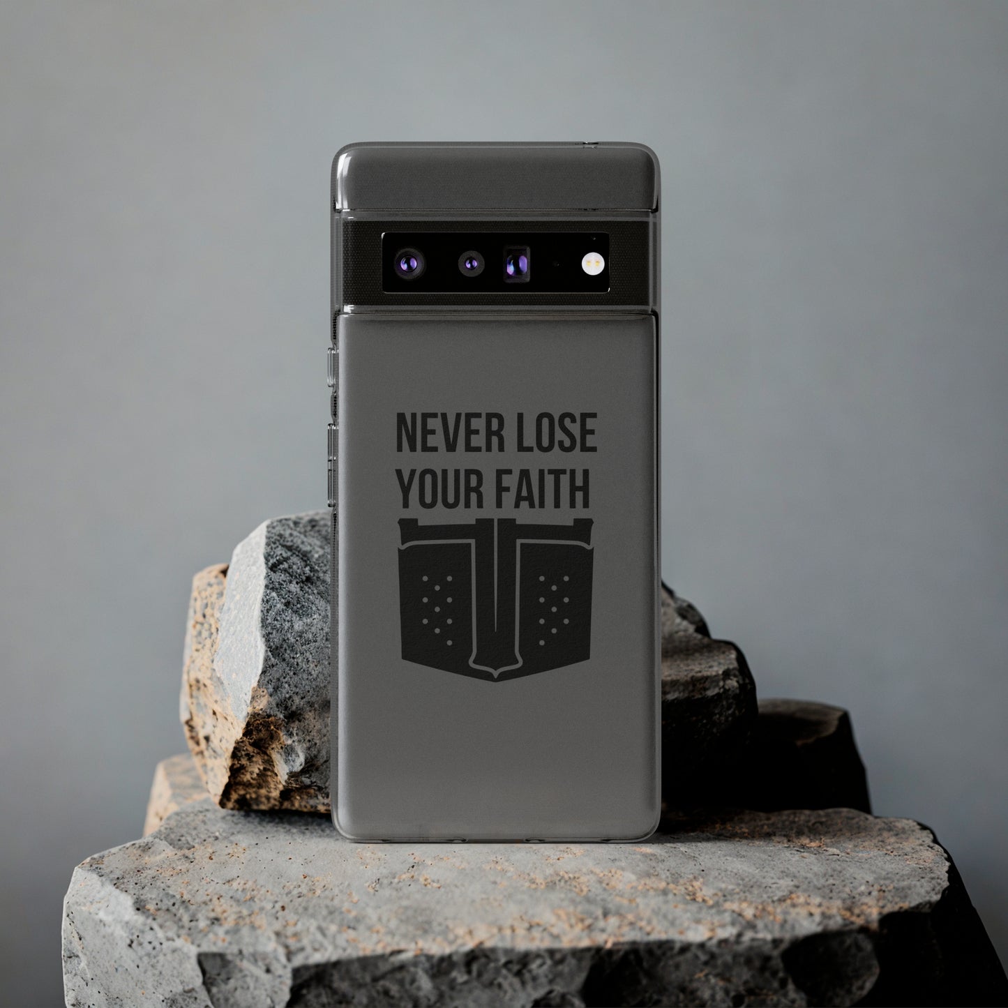 Never Lose Your Faith Phone Case (Black)