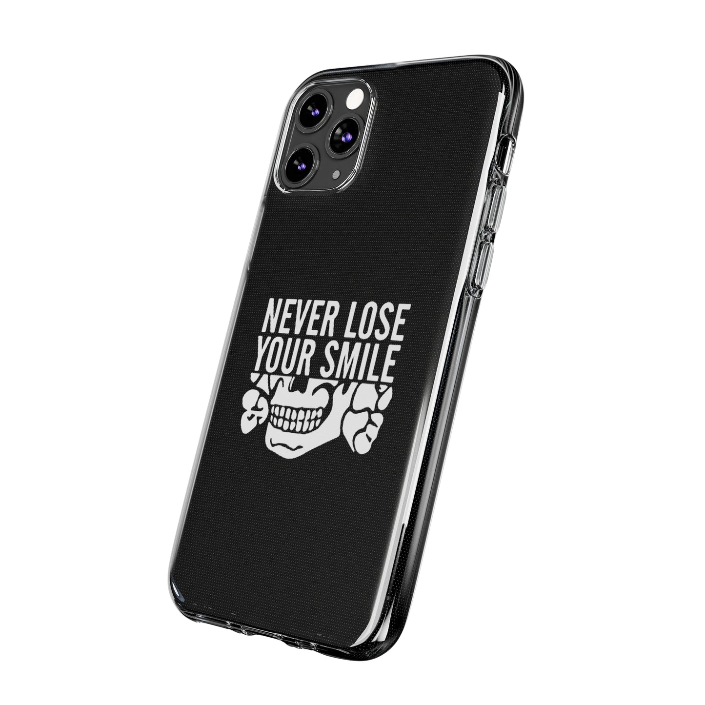 Never Lose Your Smile Phone Case (White)