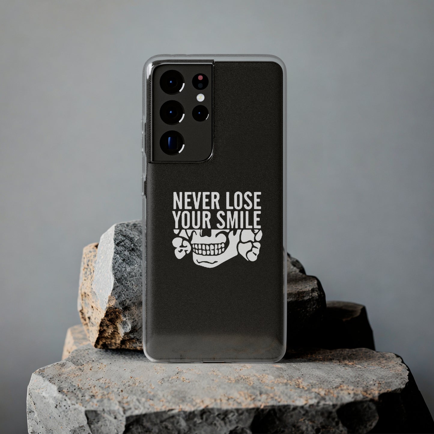 Never Lose Your Smile Phone Case (White)