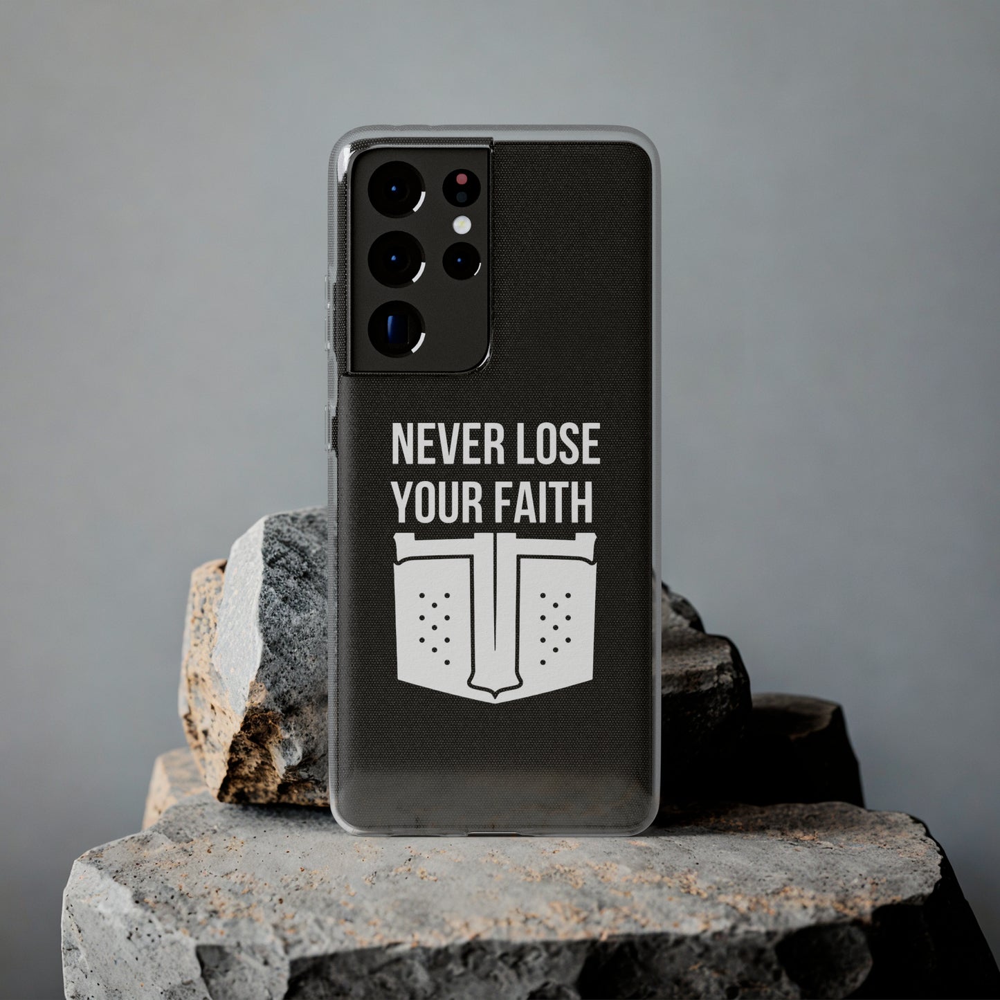 Never Lose Your Faith Phone Case (White)