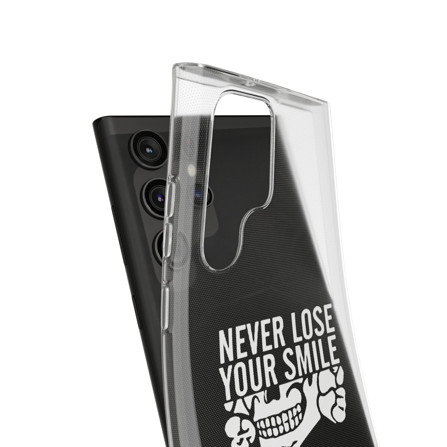 Never Lose Your Smile Phone Case (White)