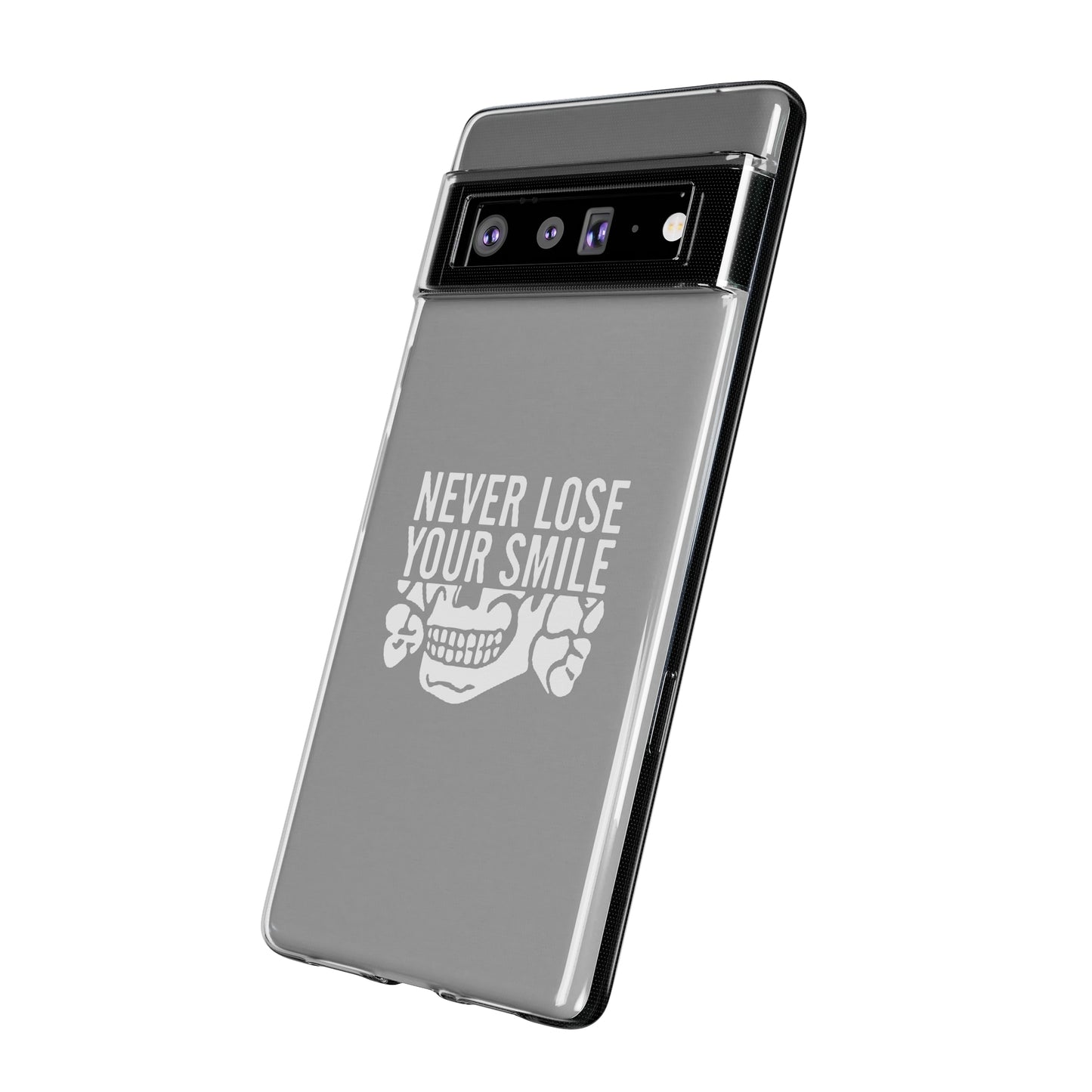 Never Lose Your Smile Phone Case (White)