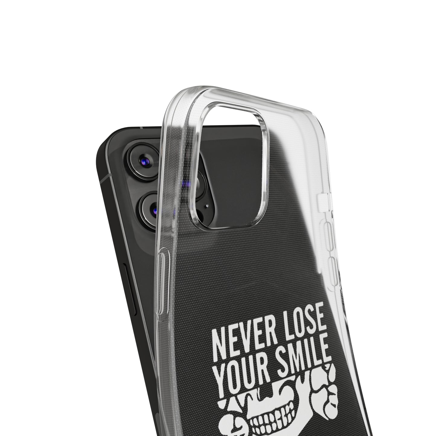 Never Lose Your Smile Phone Case (White)