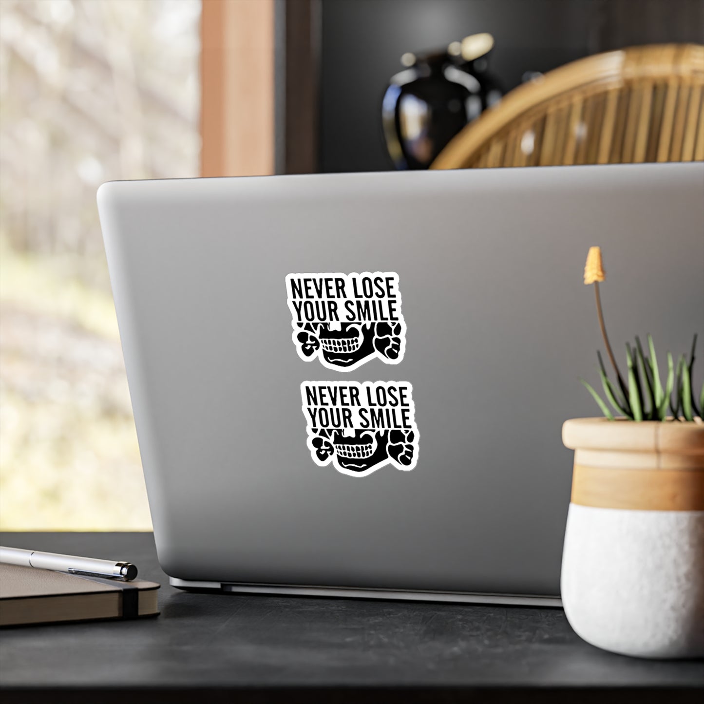 Never Lose Your Smile Vinyl Stickers