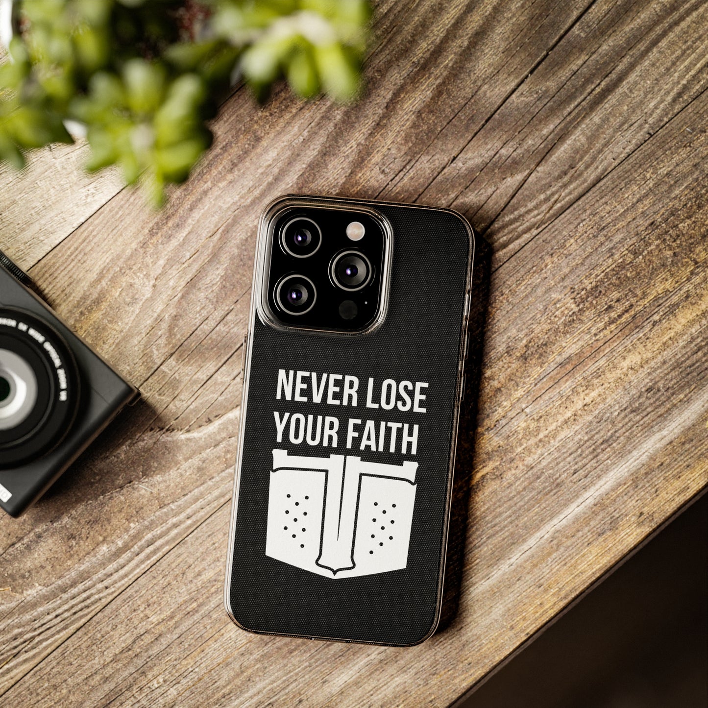 Never Lose Your Faith Phone Case (White)