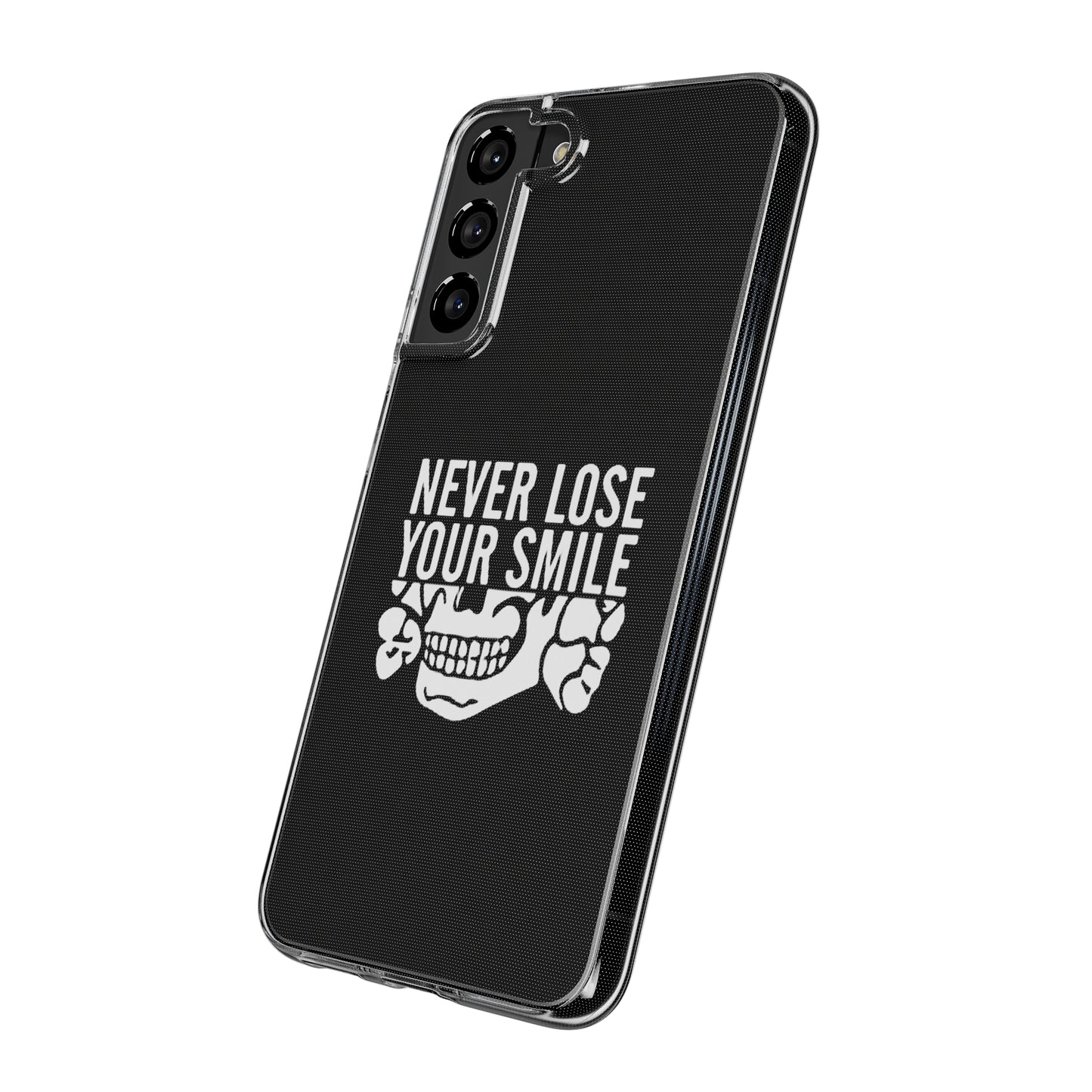 Never Lose Your Smile Phone Case (White)