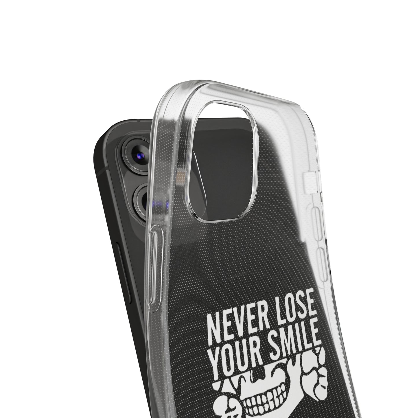 Never Lose Your Smile Phone Case (White)