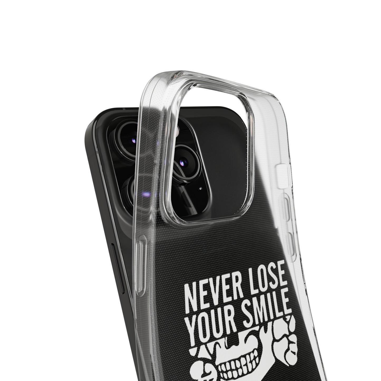 Never Lose Your Smile Phone Case (White)