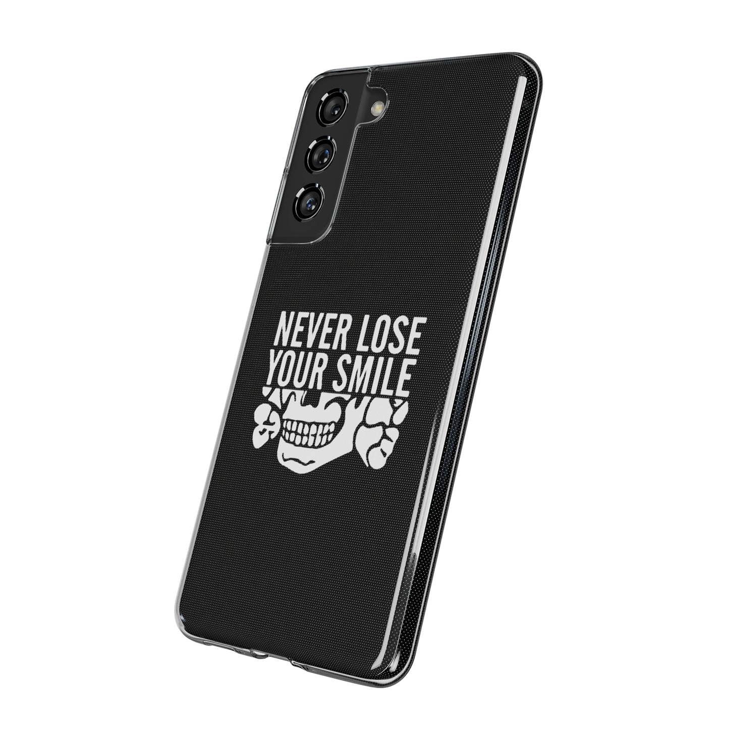 Never Lose Your Smile Phone Case (White)