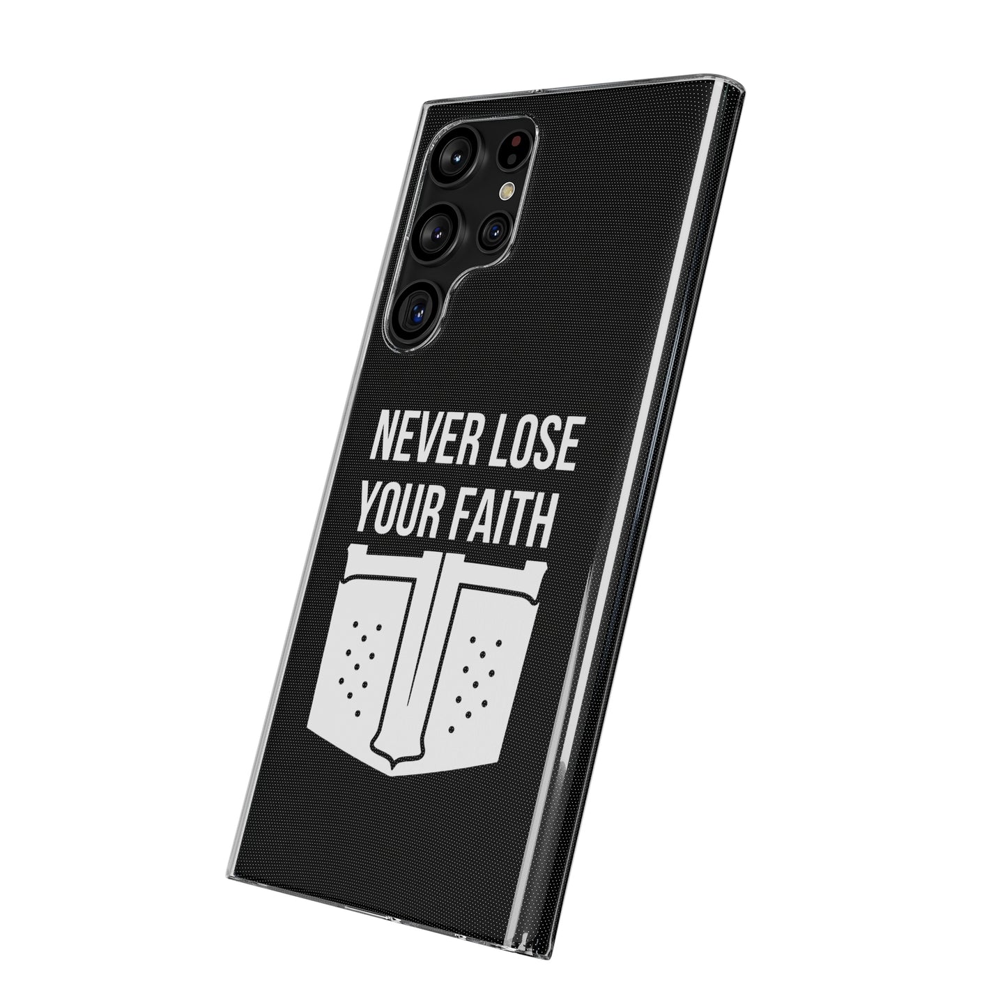 Never Lose Your Faith Phone Case (White)