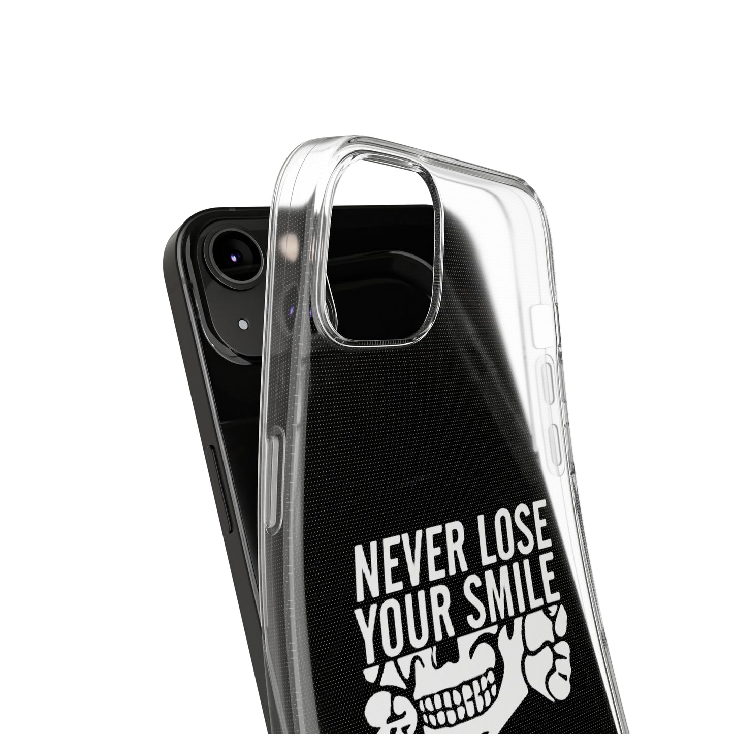 Never Lose Your Smile Phone Case (White)