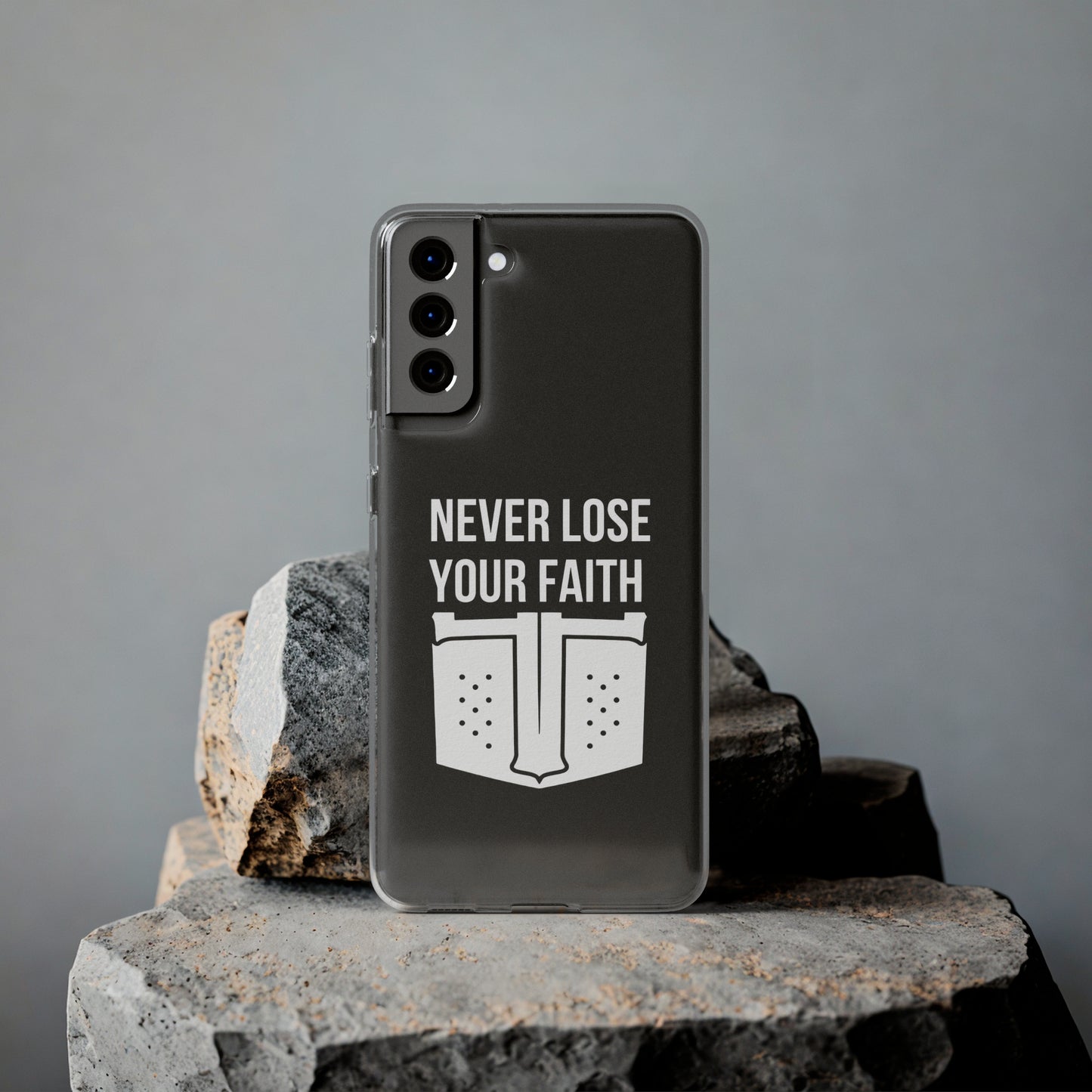 Never Lose Your Faith Phone Case (White)