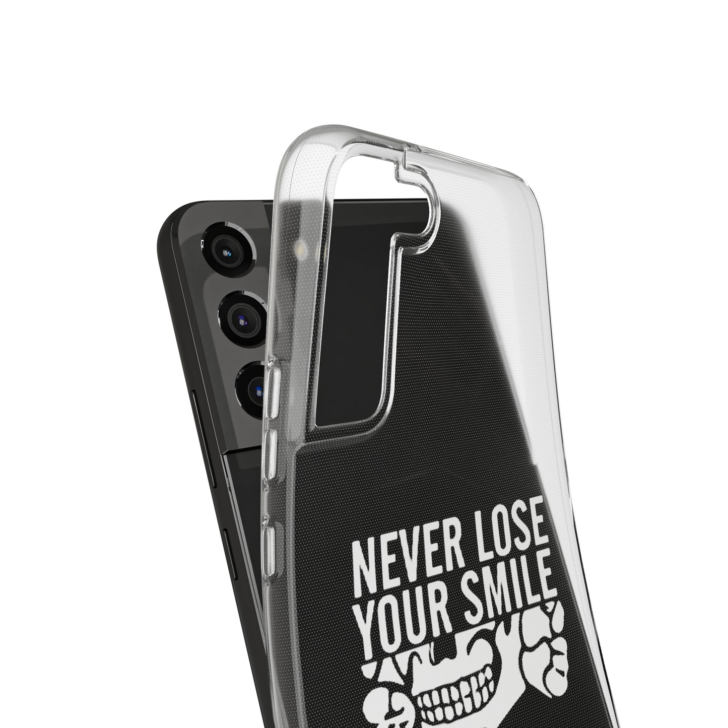 Never Lose Your Smile Phone Case (White)