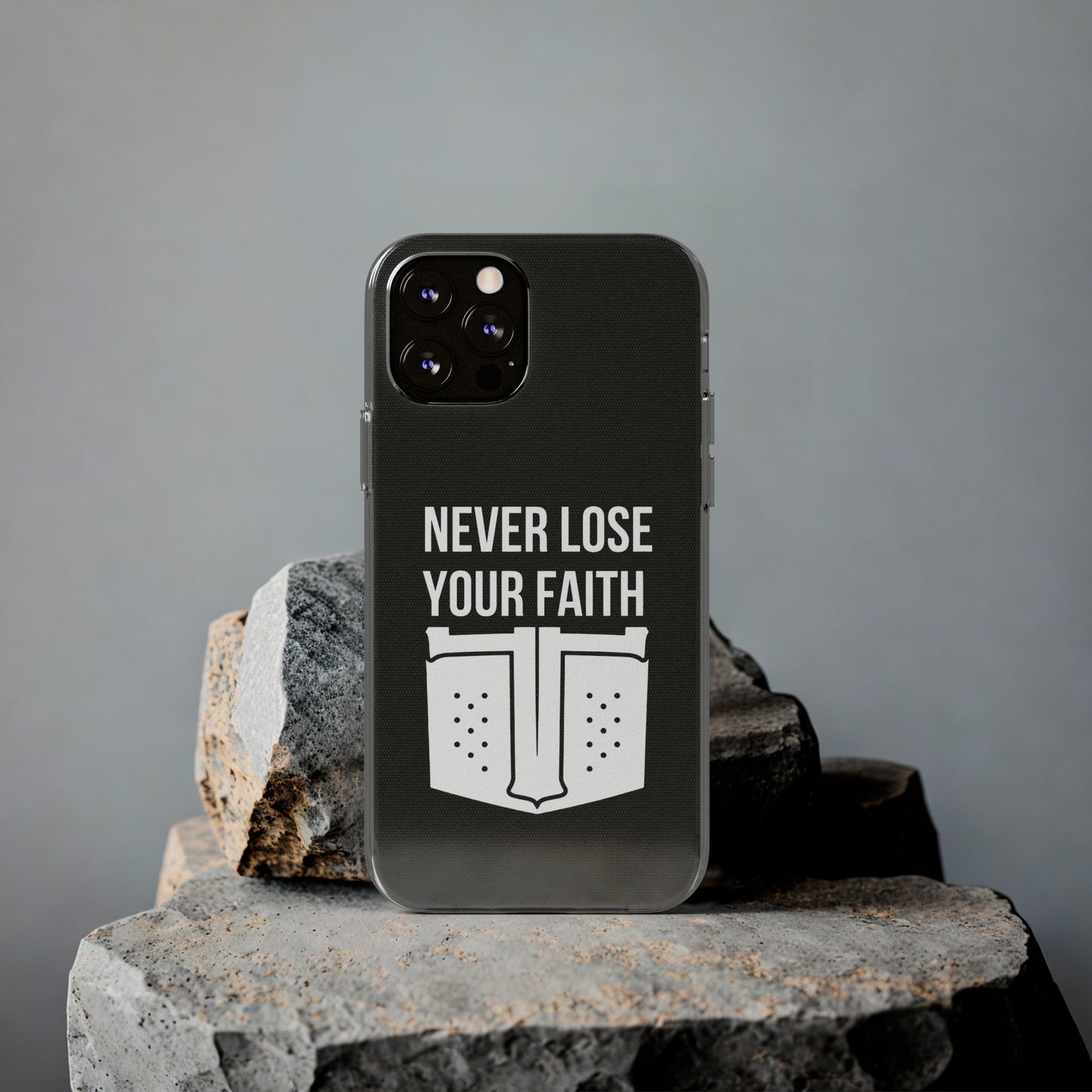 Never Lose Your Faith Phone Case (White)