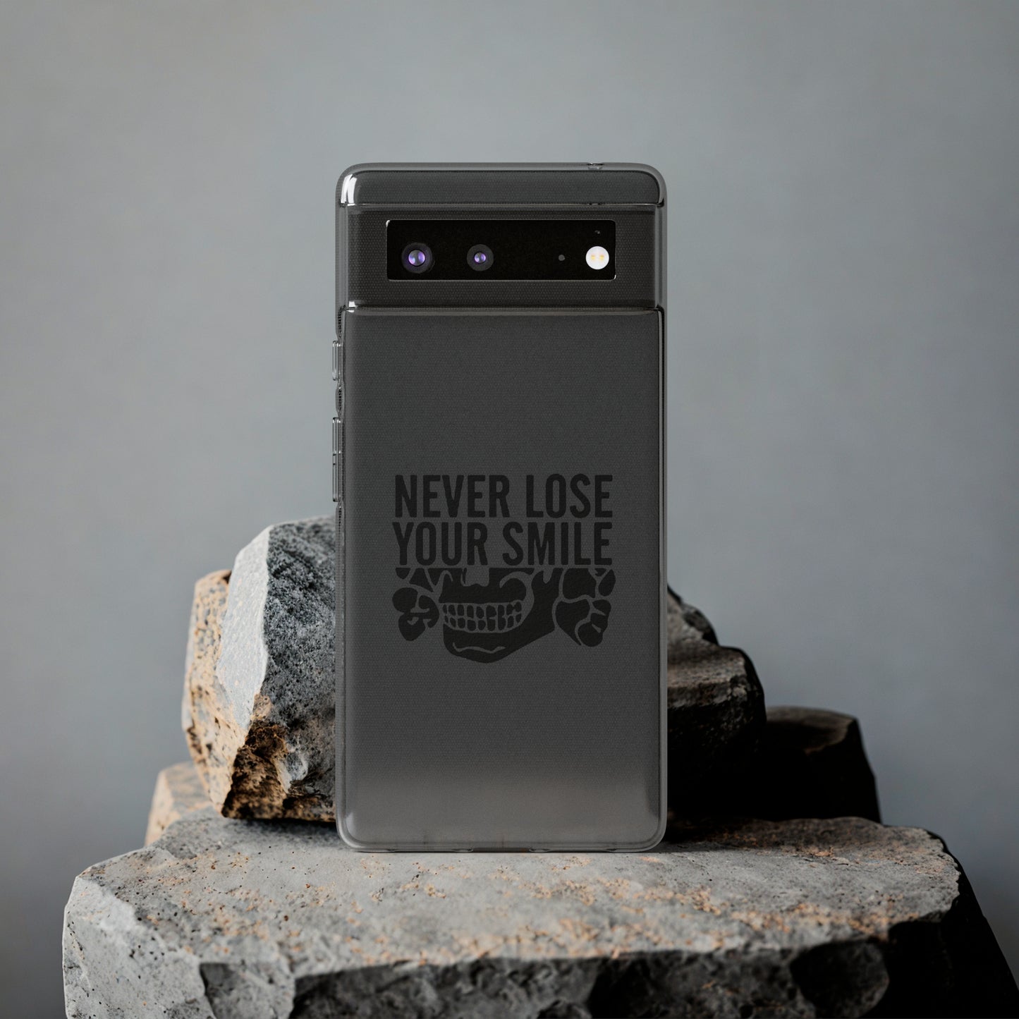 Never Lose Your Smile Phone Case (Black)