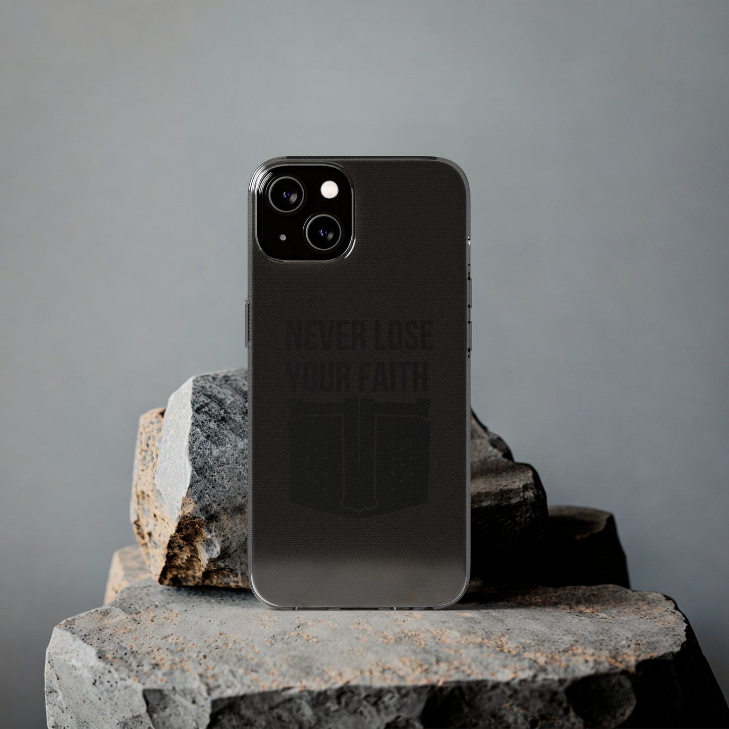 Never Lose Your Faith Phone Case (Black)