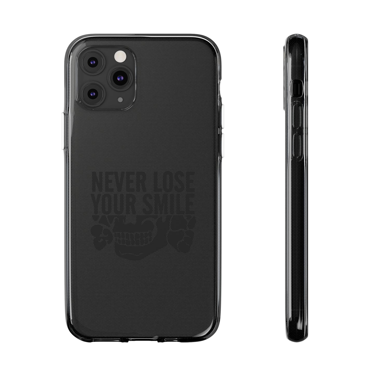 Never Lose Your Smile Phone Case (Black)