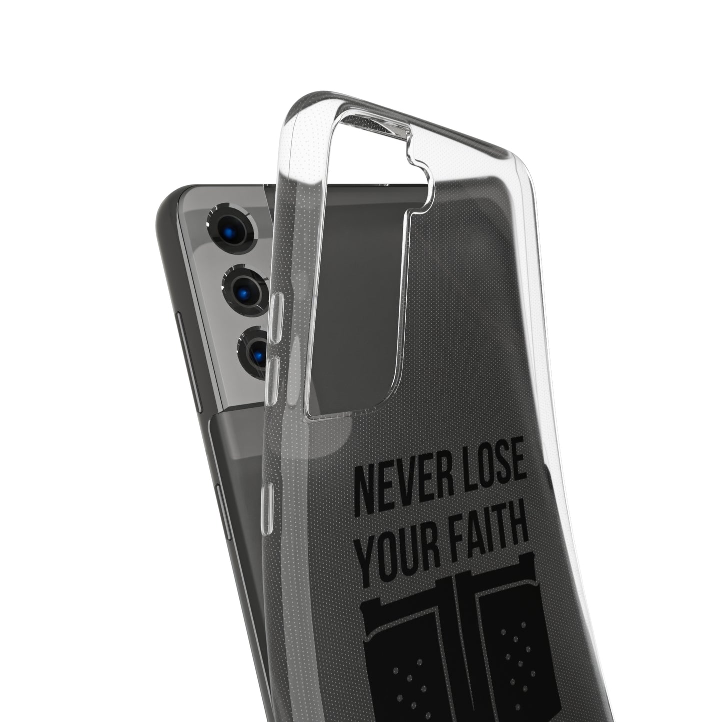 Never Lose Your Faith Phone Case (Black)