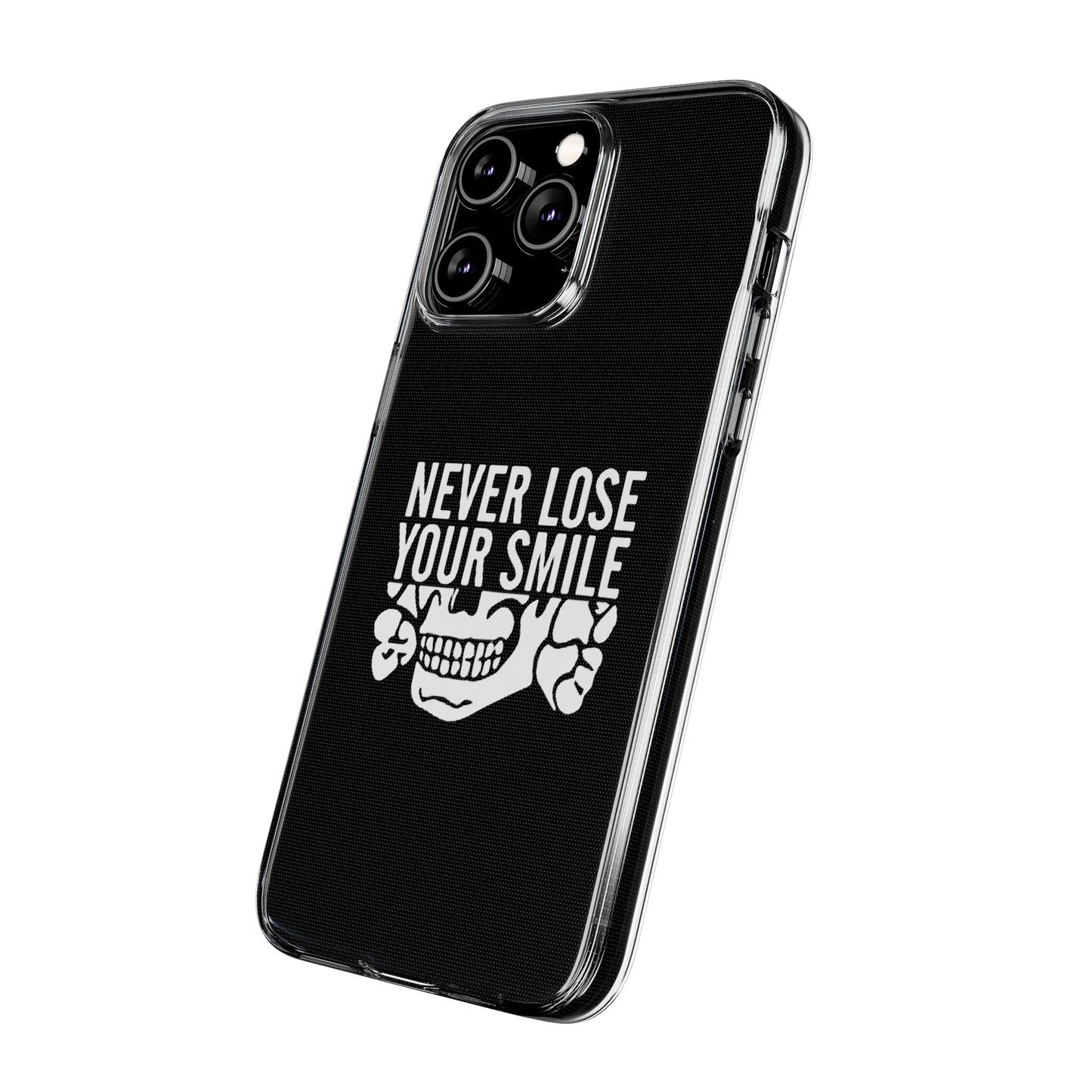 Never Lose Your Smile Phone Case (White)