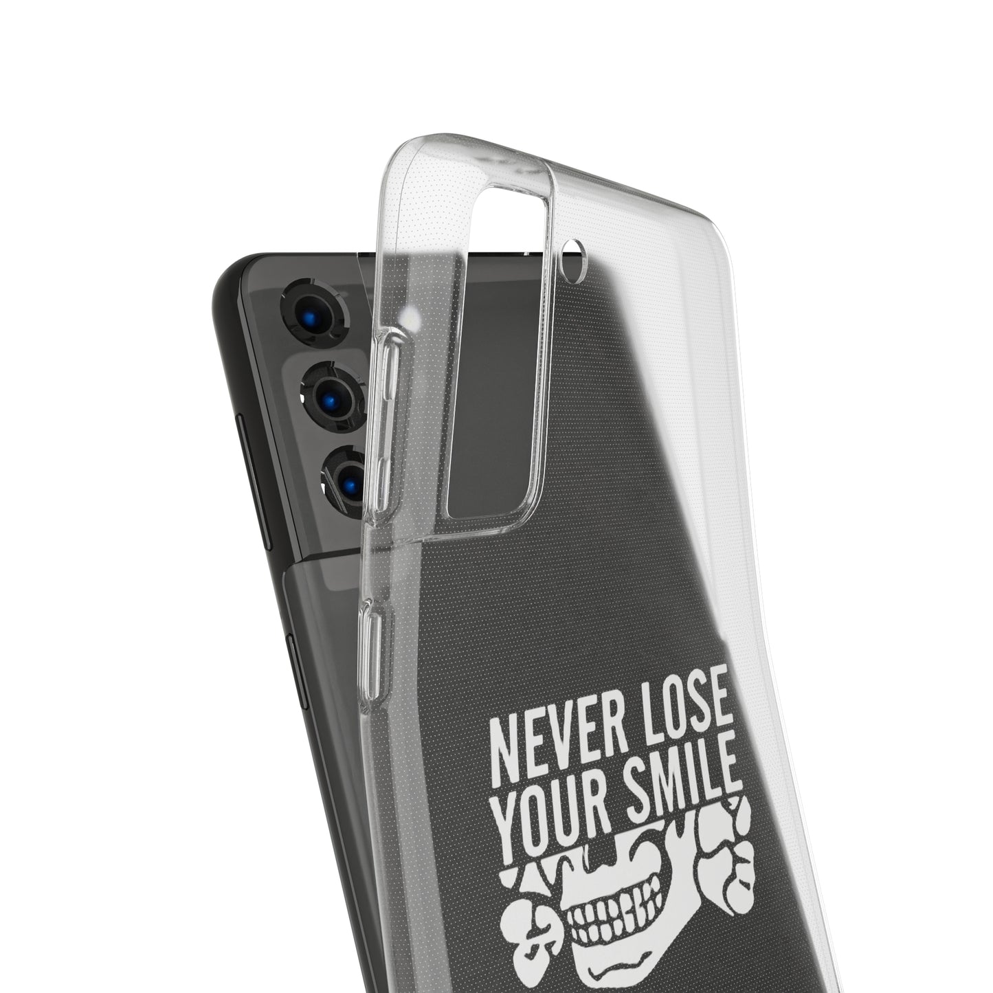 Never Lose Your Smile Phone Case (White)